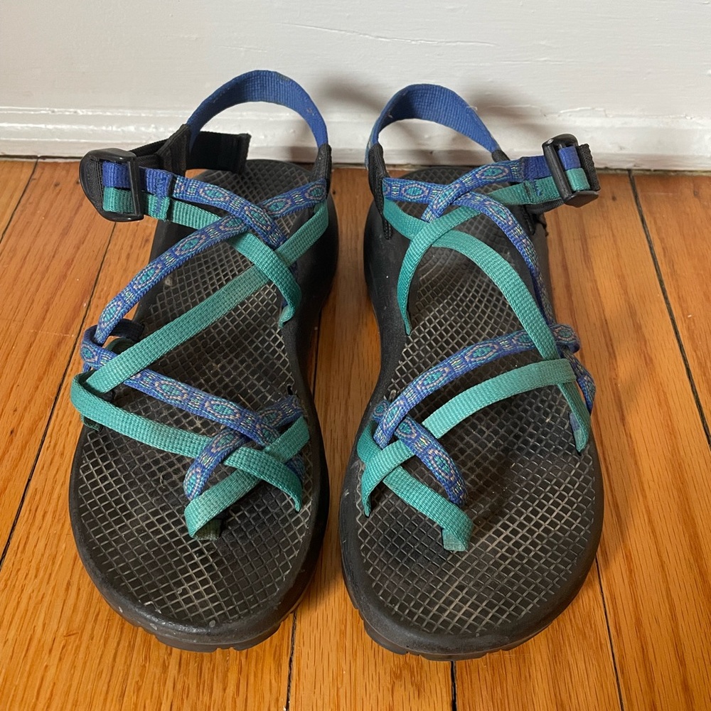 Chaco ZX2 Vibram Yampa Unaweep Hiking Sport Strappy Toe Loop Sandals Size 7